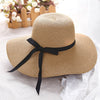 Embroidery Summer Straw Hat Women Wide Brim Sun Protection Beach Hat 2020 Adjustable Floppy Foldable Sun Hats for Women Ladies