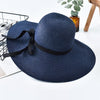 Embroidery Summer Straw Hat Women Wide Brim Sun Protection Beach Hat 2020 Adjustable Floppy Foldable Sun Hats for Women Ladies